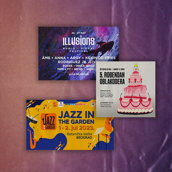Događaji koje ne treba da propustite: Peti rođendan Oblakodera, Illusions Festival, Jazz in the garden