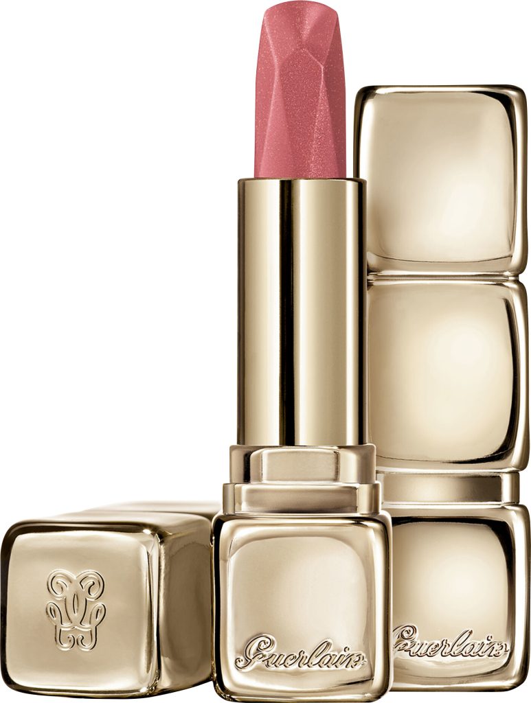 guerlain satin finish diamond lipstick 544 peachy gem open product 1