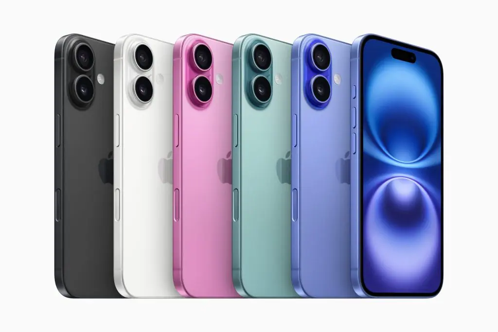 Apple iPhone 16 colours