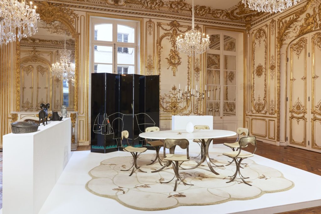 Mobilier de salle a manger by Francois Xavier Lalanne for Galerie Mitterand at Design Miami.Paris 2024 Image credit Studio Shapiro