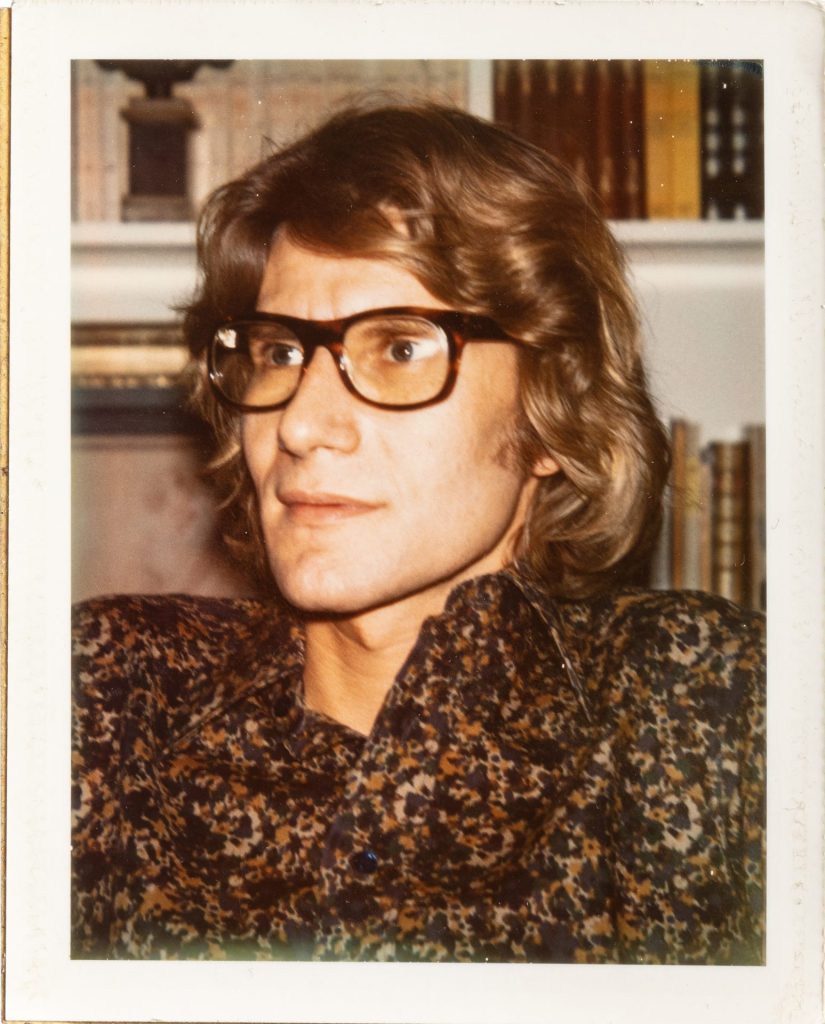 Andy Warhol portrait de Yves Saint Laurent polaroid Est. 4000 6000E detail