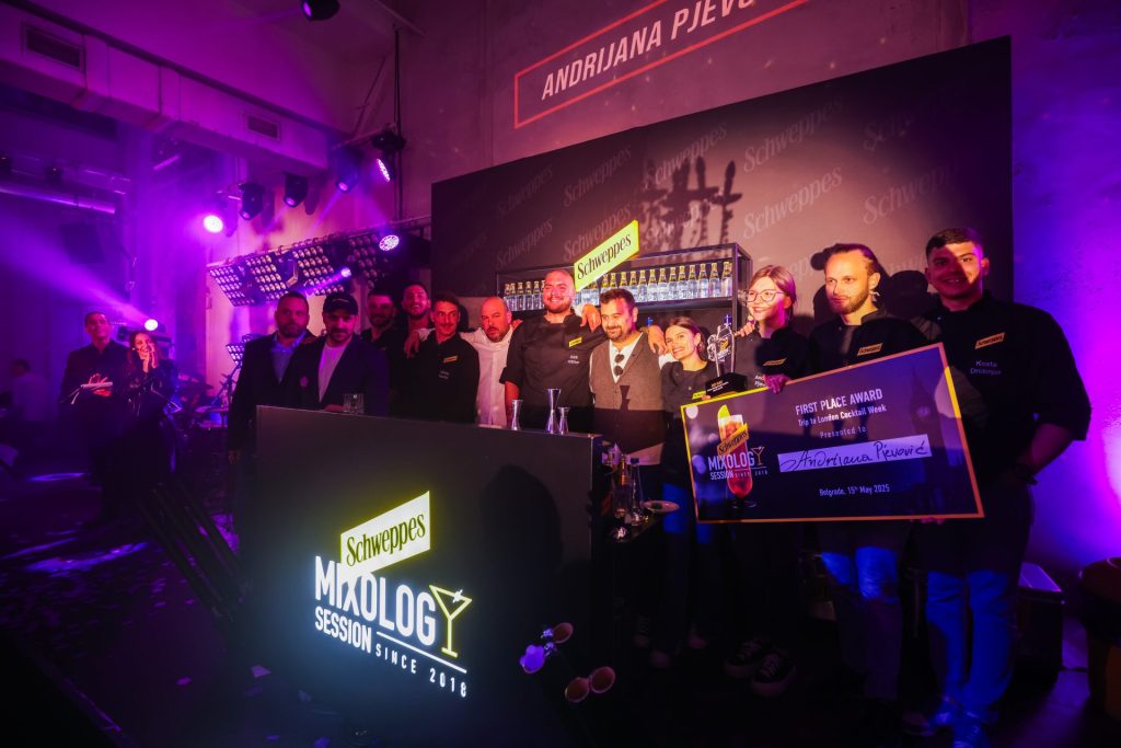 Održano finale takmičenja Schweppes Mixology Session za najboljeg barmena regiona 8 Finalisti Schweppes Mixology 2025