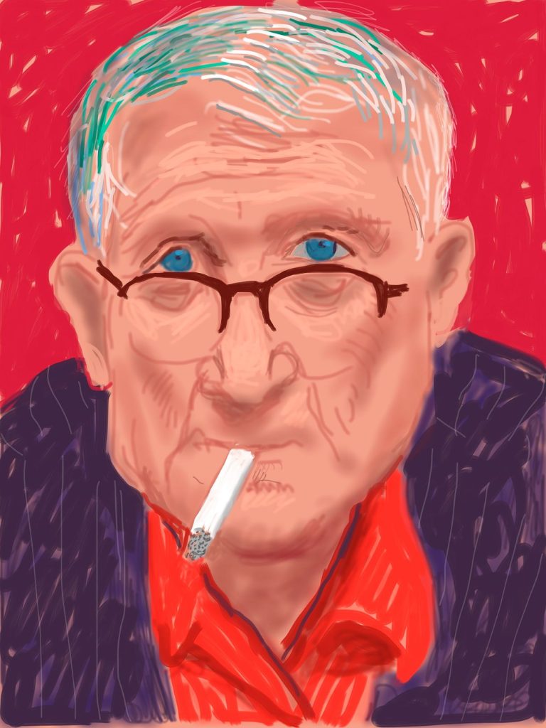 Izložba godine: DAVID HOCKNEY u Muzeju savremene umetnosti Beograda 7 Foto 2 Dejvid Hokni Autoportret III 20. mart 2012. iPad crtez © David Hockney