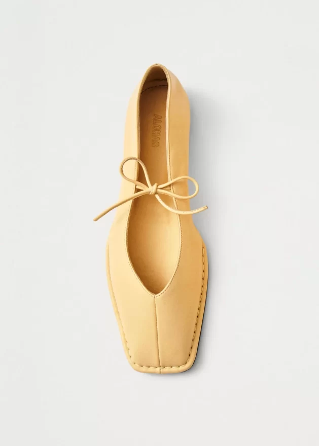 Sway Vanilla Leather Ballet Flats 5