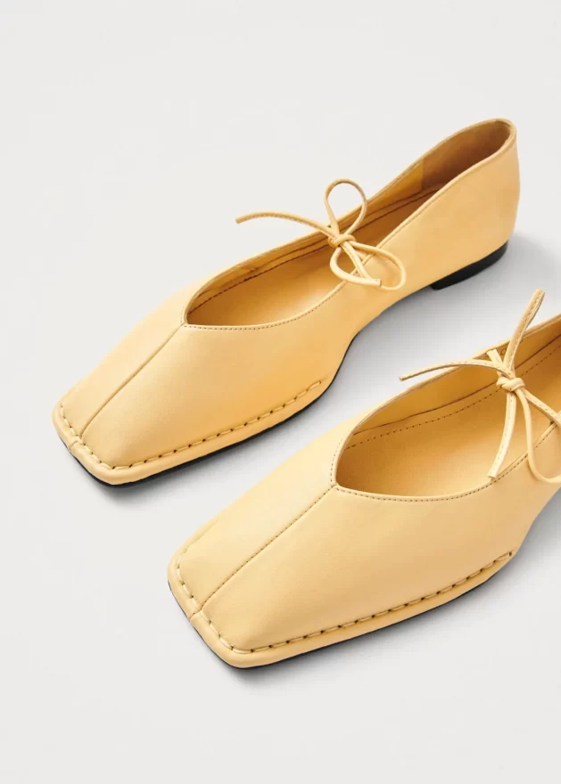 Sway Vanilla Leather Ballet Flats 6