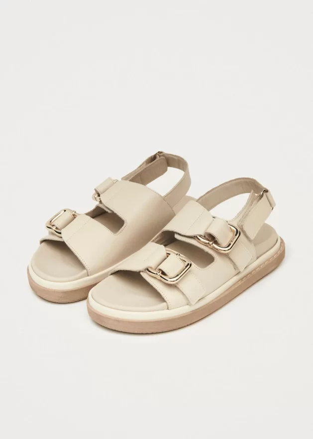 harper cream leather sandals sandals alohas 732250