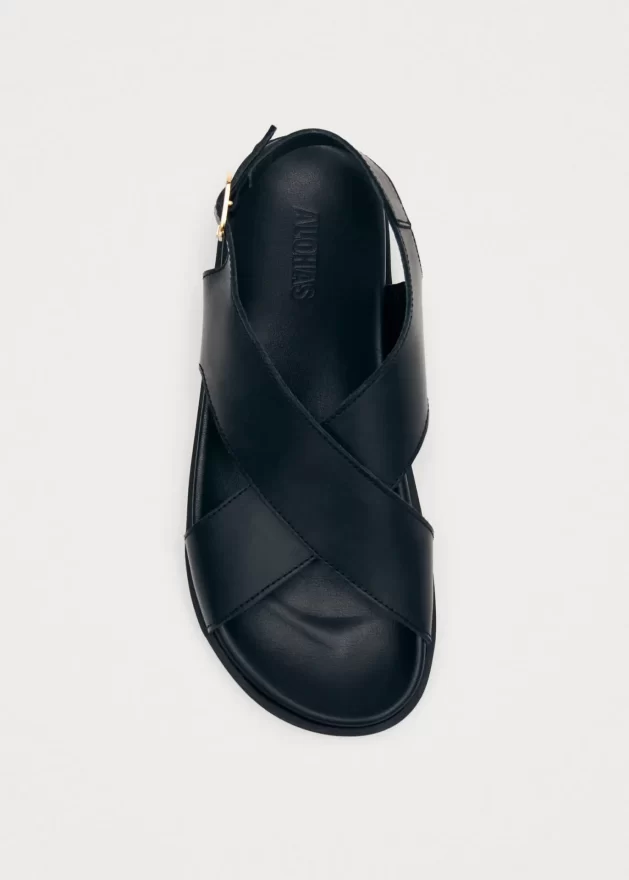 nico black leather sandals 4