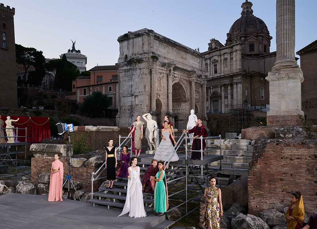 dolce gabbana alta moda roma 2025 territorio location banner lancio v2