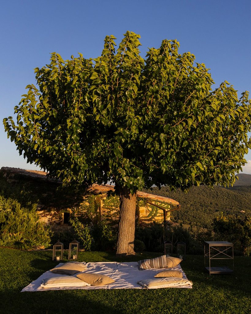 A slow living afternoon at Monteverdi a picnic in one of our gardens surrounded by land and bo