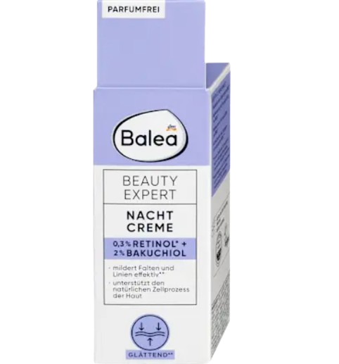 Bakuchiol: Prirodna alternativa retinolu ili samo beauty hype? 10 Screenshot 2025 08 19 at 13 02 15 Balea Beauty Expert nocna krema za lice 30 ml dm.rs removebg preview