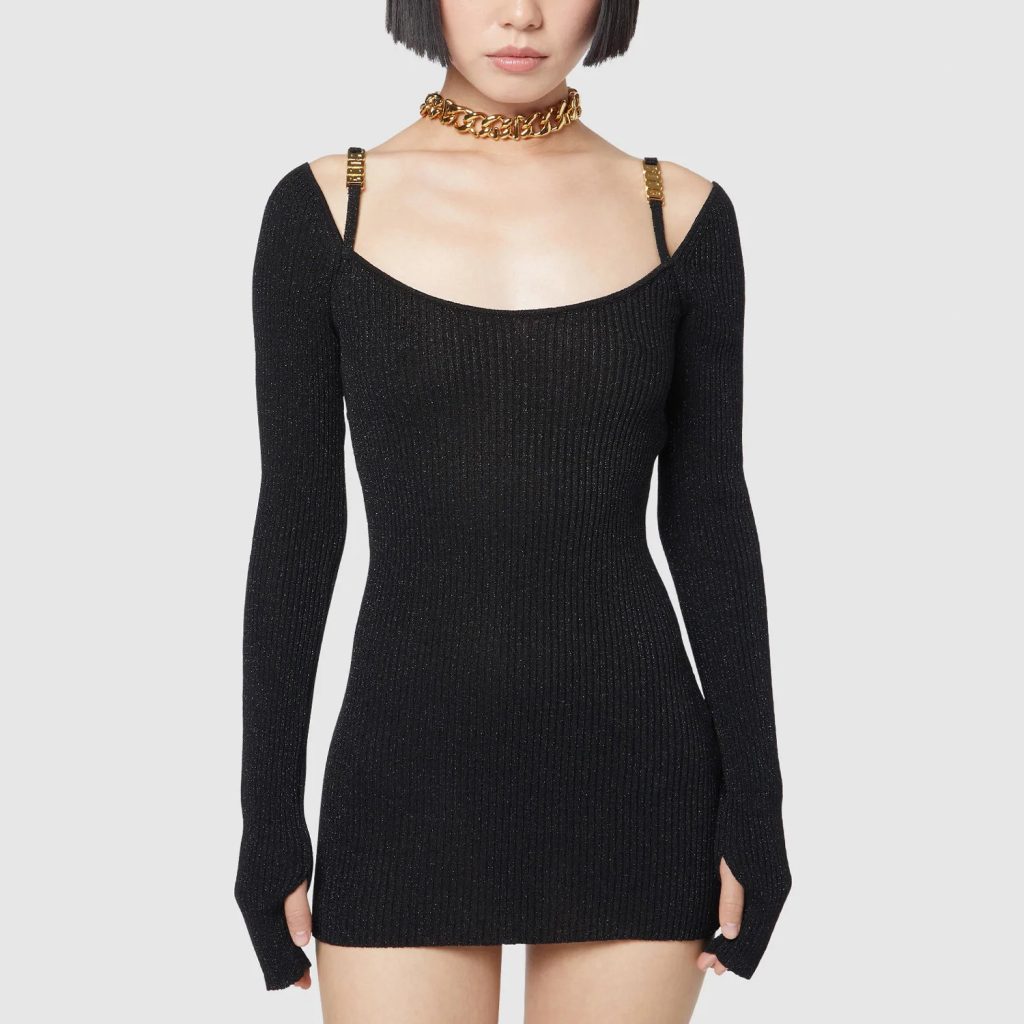 gcds fw22 0006s 0004 dress lurex 2