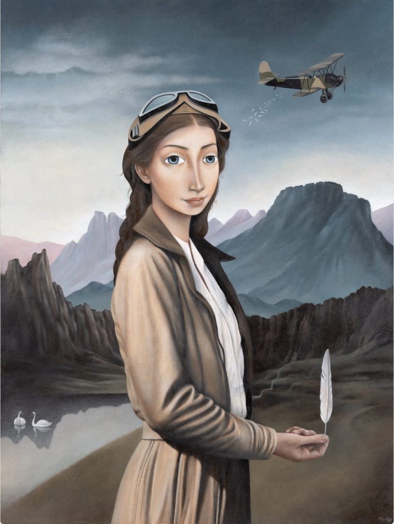 Slavko Krunic Kocoperka 120x90cm akril na platnu 2025god1