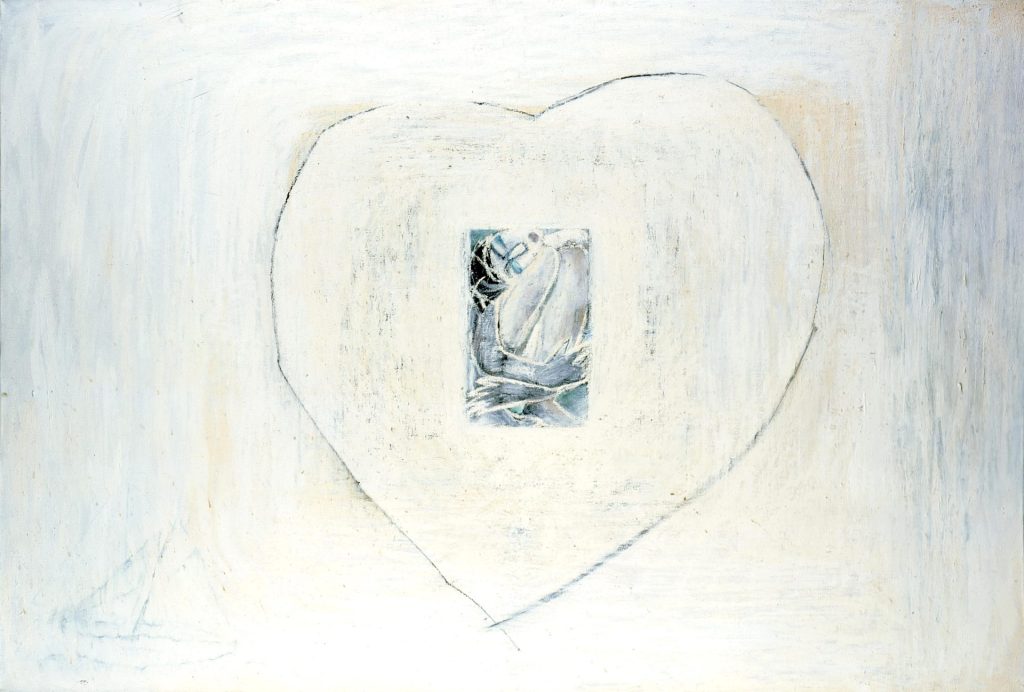Belo srce 1998 ulje na platnu 130x195cm