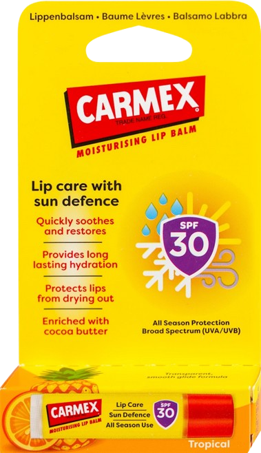 Balzami za usne koji nas štite ove zime 12 Screenshot 2025 11 12 at 14 08 03 Carmex Balzam za usne Tropical SPF30 4 25 g dm.rs removebg preview