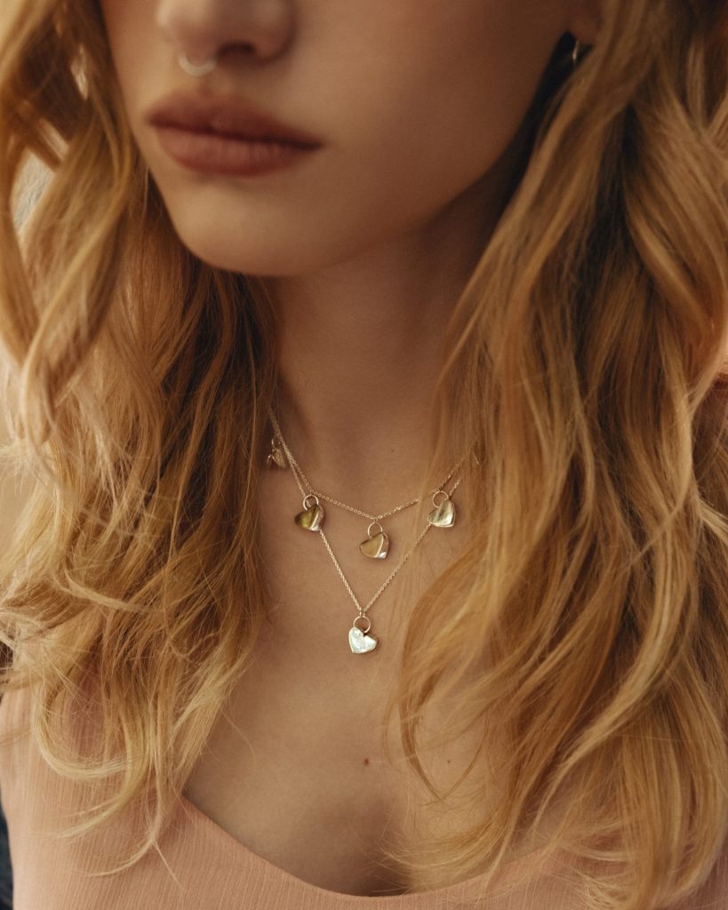 Five Open Hearts Necklace 18900 RSD