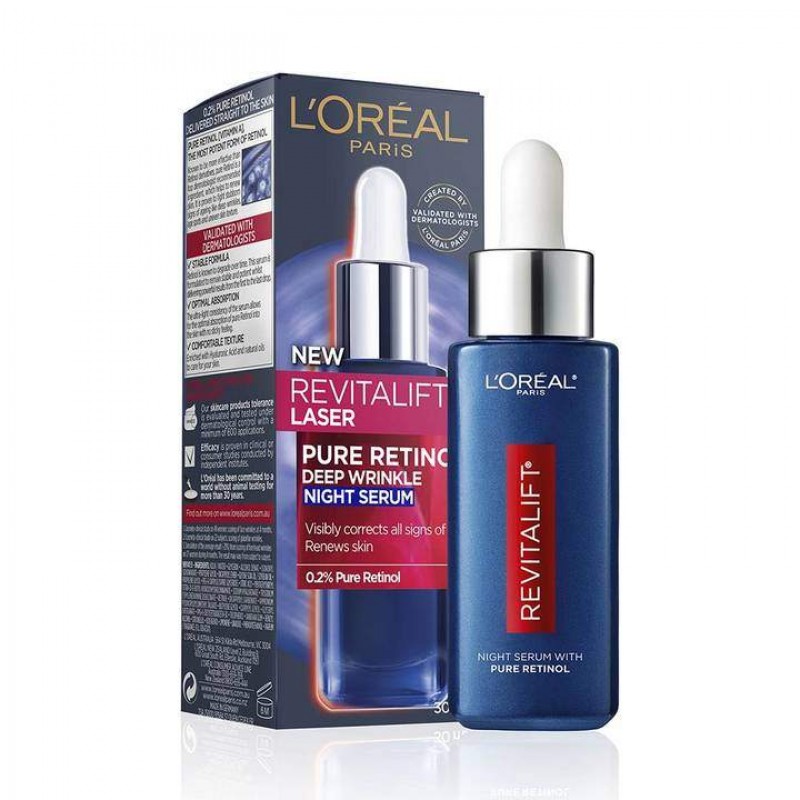 Najbolji serumi za početak korišćenja retinola 11 Revitalift Laser x3 Retinol Serum Loreal 800x800 1