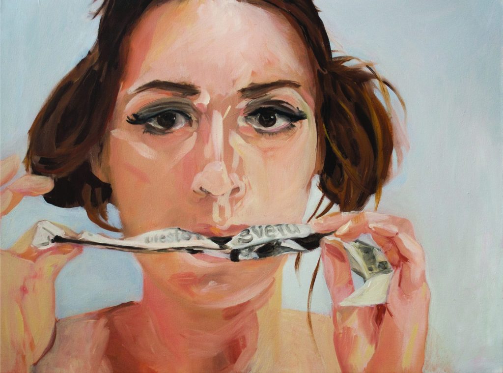 mesto u svetu 50x60 cm ulje 2024