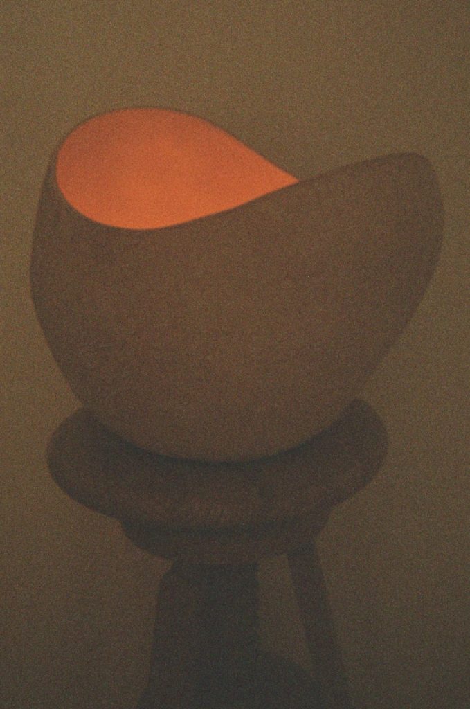 Amen Light Sculpture Santalwood with Light