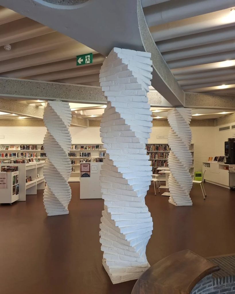 Organic . architecture After deliveries in Belgium we came across this beauty Public lib5