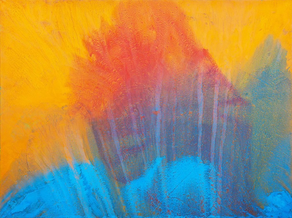 Izložba koju posećujemo ove nedelje: VIVID Đorđa Stanojevića 8 03 VIVID pigment medium and the influence of water and sunlight energies on canvas 150x200 cm 2013 2024