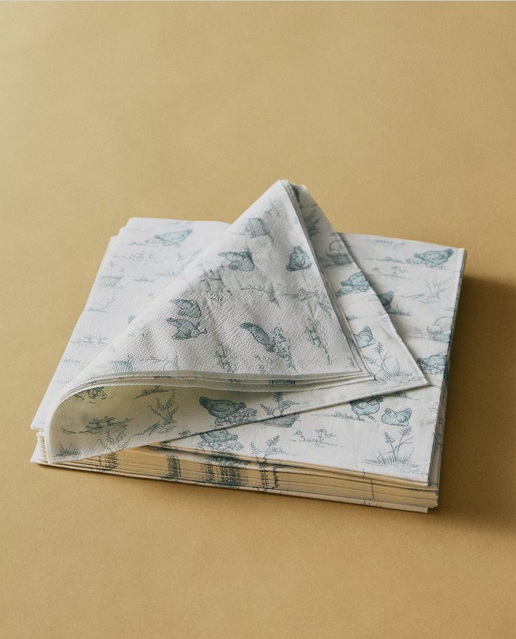 Zara Home komadi kojima planiramo da upotpunimo Uskršnju trpezu 12 Screenshot 2026 03 31 at 10 15 55 PAKOVANJE PAPIRNIH SALVETA SA DEZENOM PAKOVANJE OD 20 KOMADA USKRSNJA KOLEKCIJA Zara Home SRBIJA SERBIA