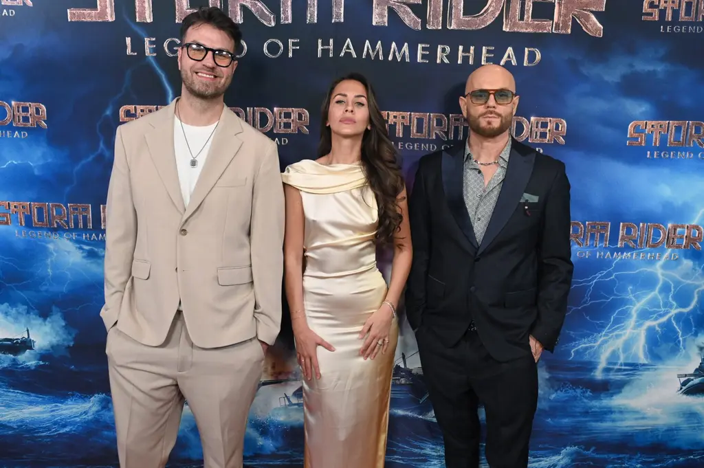 Zoran Lisinac Ivana Dudic Domagoj Mazuran premijera filma Storm Rider foto Michael Mattes