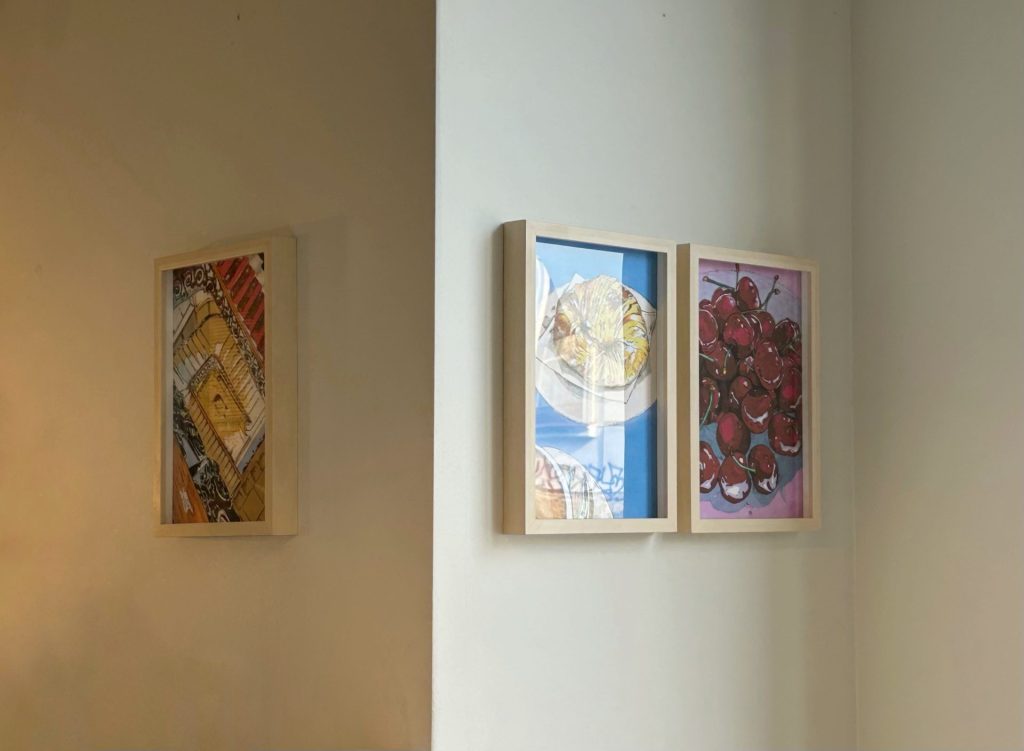 Kristina Simic. ‘Belgrade Passage 2023 ‘Croissant at Bar Luce 2022 ‘Cherries 2023