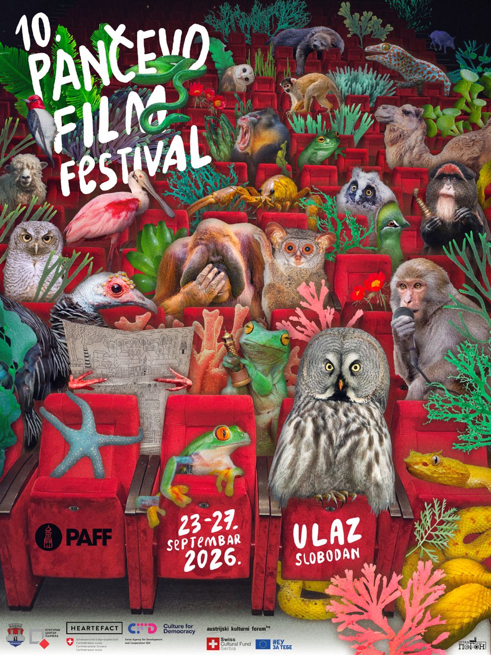 Devet autorskih filmova u takmičarskoj selekciji „Svetionici“, 10. Pančevo Film Festivala 7 10. PAFF plakat autorka Johanna Marcade Mot