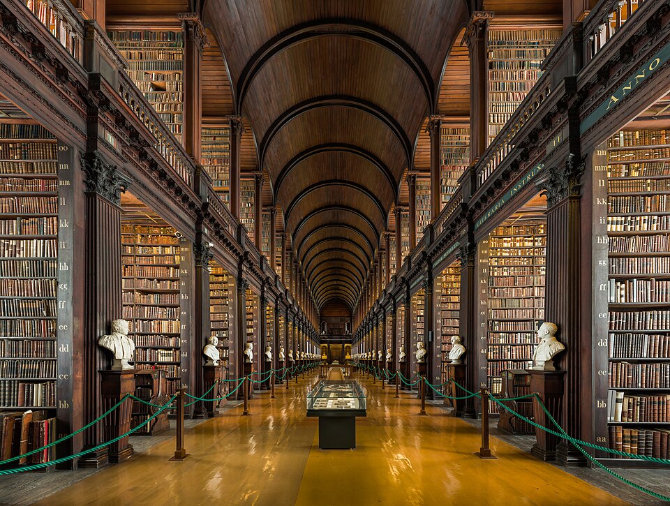 Long Room Interior Trinity College Dublin Ireland Diliff