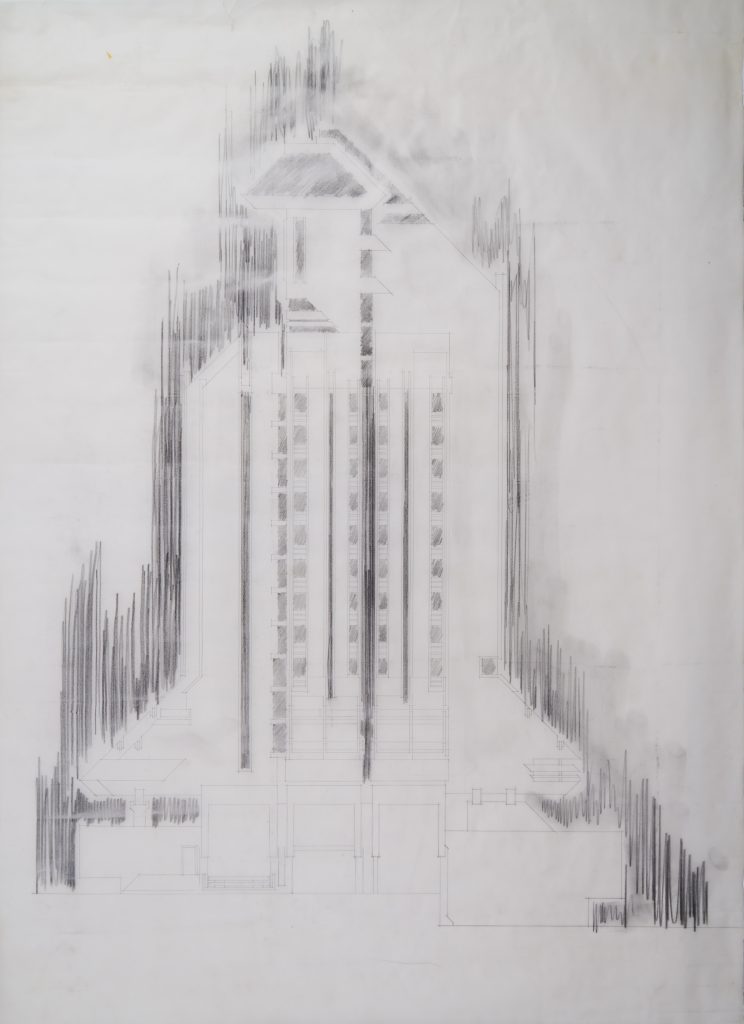 Šta (ne) znamo o Svetlani Kani Radević, jednoj od najznačajnijih jugoslovenskih arhitektica? 11 03 Architect Svetlana Kana Radevic architectural drawing Hotel Zlatibor Uzice architect s archive min