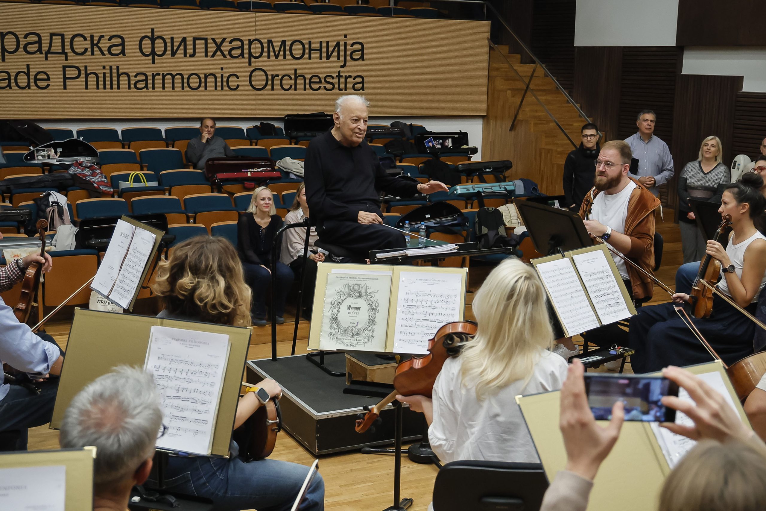 Zubin Mehta na prvoj probi u BGF, 2026, foto M. Đoković